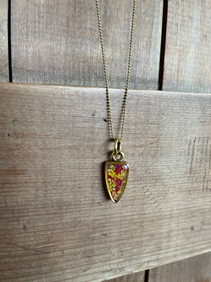 Collier Flèche | Soleil d'or moyen