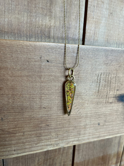 Collier Flèche | Soleil d'or moyen