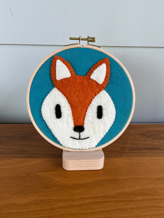 Fox Felt Embroidery Craft Kit – DIY Animal Art for Kids