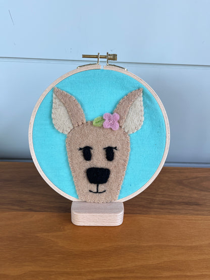 Deer Felt Embroidery Craft Kit – DIY Animal Art for Kids
