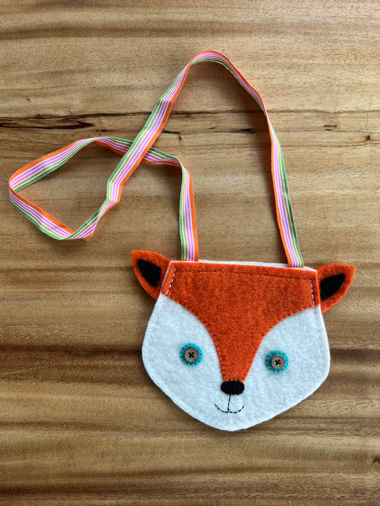 Fox Felt Crossbody Purse Craft Kit – DIY Animal Bag for Kids