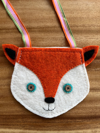 Fox Felt Crossbody Purse Craft Kit – DIY Animal Bag for Kids