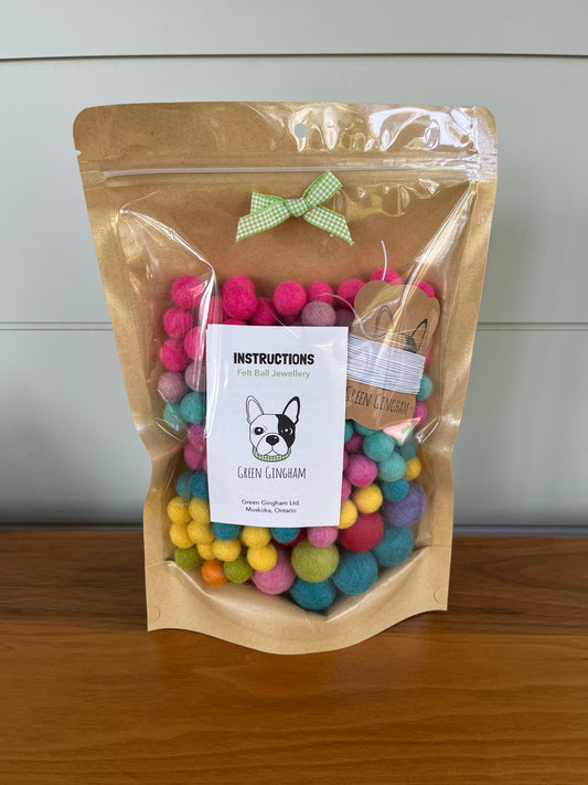 DIY Felt Ball Jewellery Kit for Kids