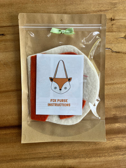 Fox Felt Crossbody Purse Craft Kit – DIY Animal Bag for Kids
