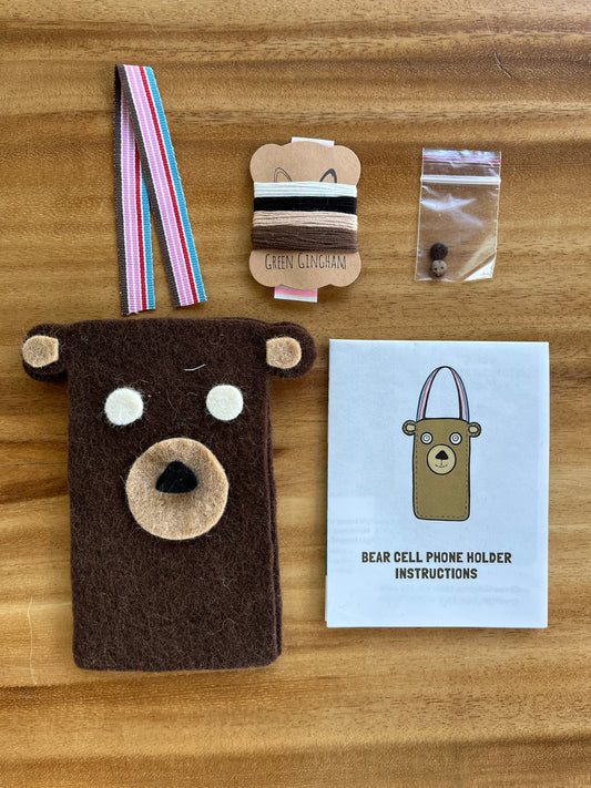 Bear Felt Mini Handbag Craft Kit – DIY Animal Bag for Kids
