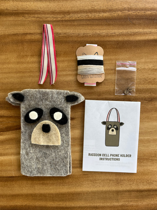 Racoon Felt Mini Handbag Craft Kit – DIY Animal Bag for Kids
