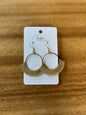 Hand-Beaded Circle Earrings