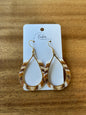 Hand-Beaded Teardrop Earrings