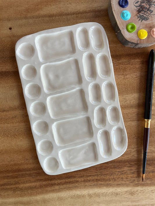 Ceramic Paint Palette | Watercolour Wells