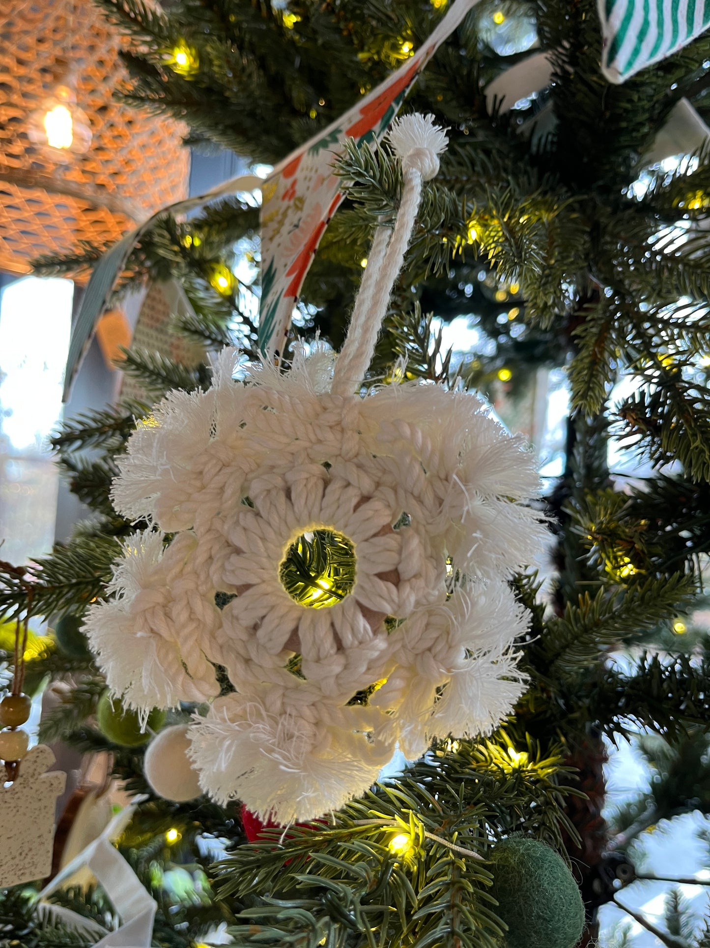 Décoration en macramé | Flocon de neige