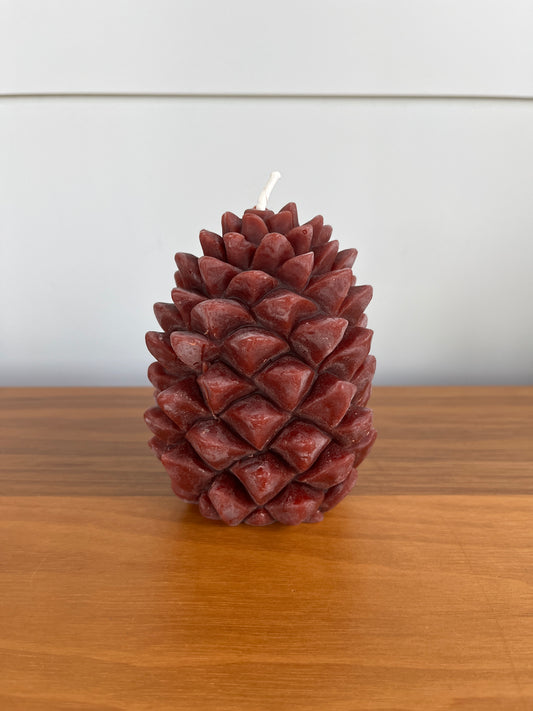 Natural Beeswax Candle | Ponderosa Pine Cone