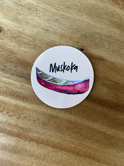 Muskoka Canoe | Waterproof Sticker