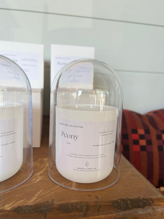 Peony - Luxury Scented Wood Wick Candle
