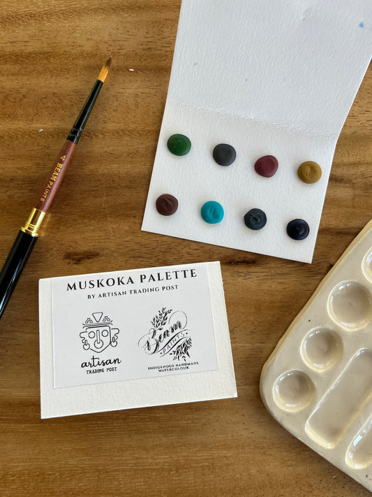 Mini Watercolour Paint Travel Card | Muskoka Palette