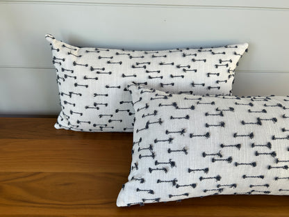 Pair of Lumbar Pillows | Boho Navy