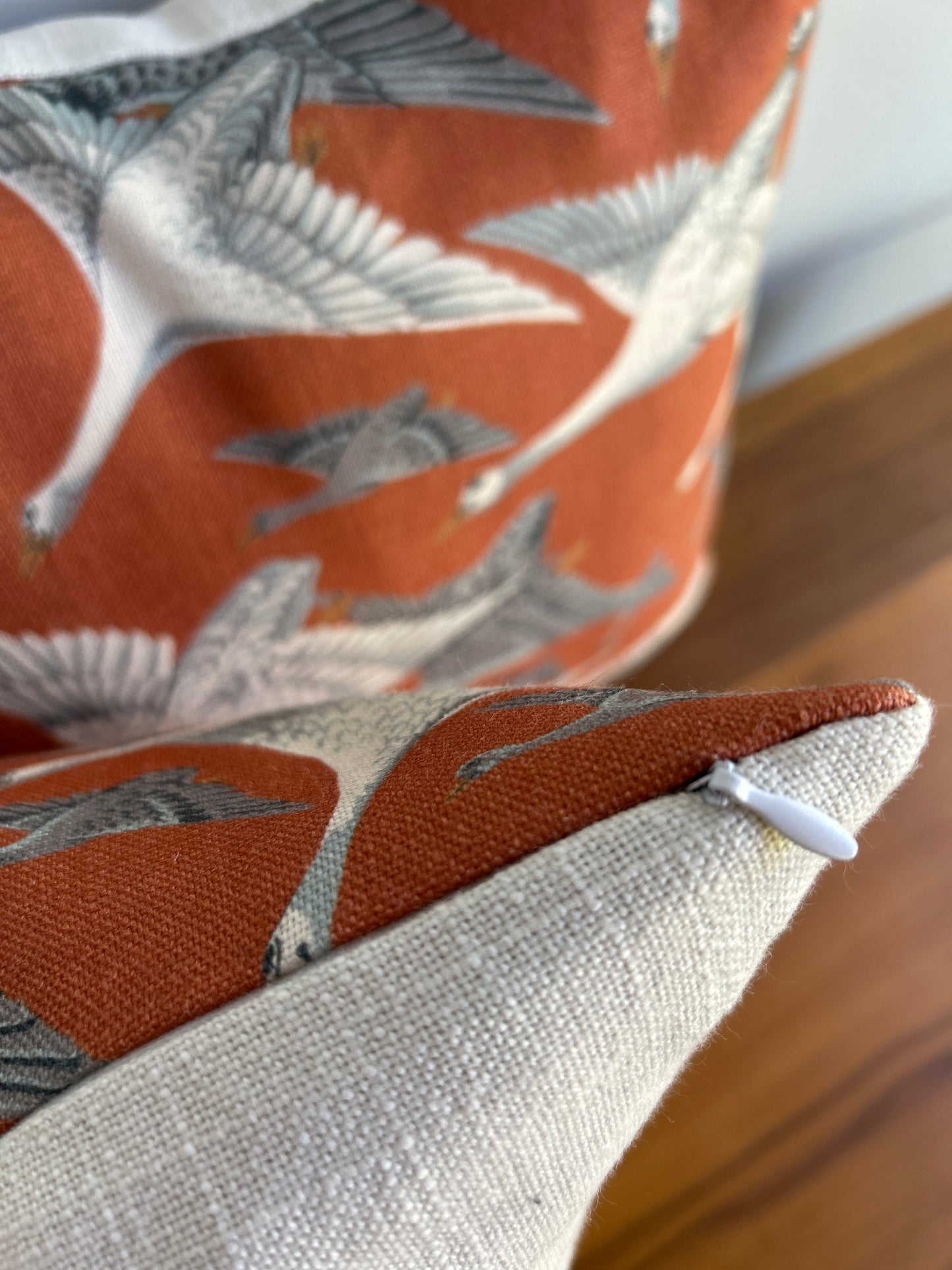 Pair of Lumbar Pillows | Flying Geese