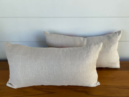 Pair of Lumbar Pillows | Persimmon Dots