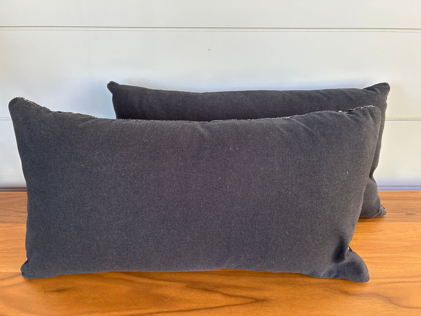Pair of Lumbar Pillows | Charcoal Moss