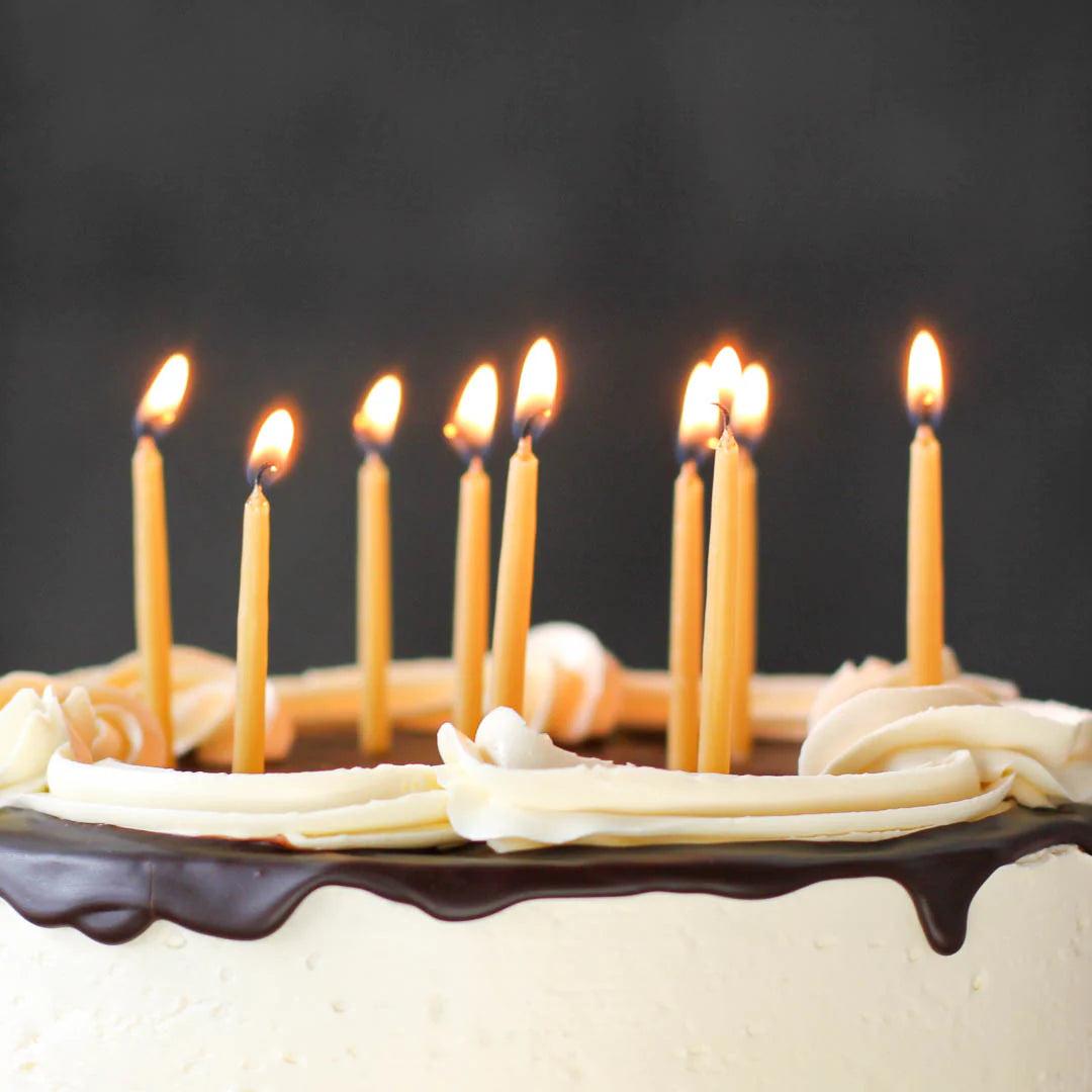 Natural Beeswax Birthday Candles