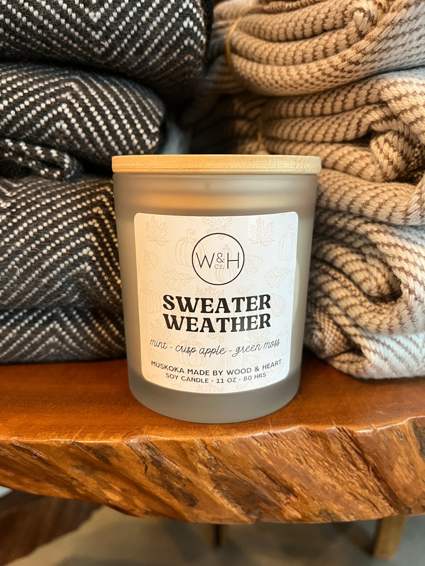 Sweater Weather Candle | Wood and Heart Design Co.