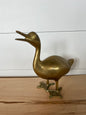 Grand canard en laiton | Décor vintage