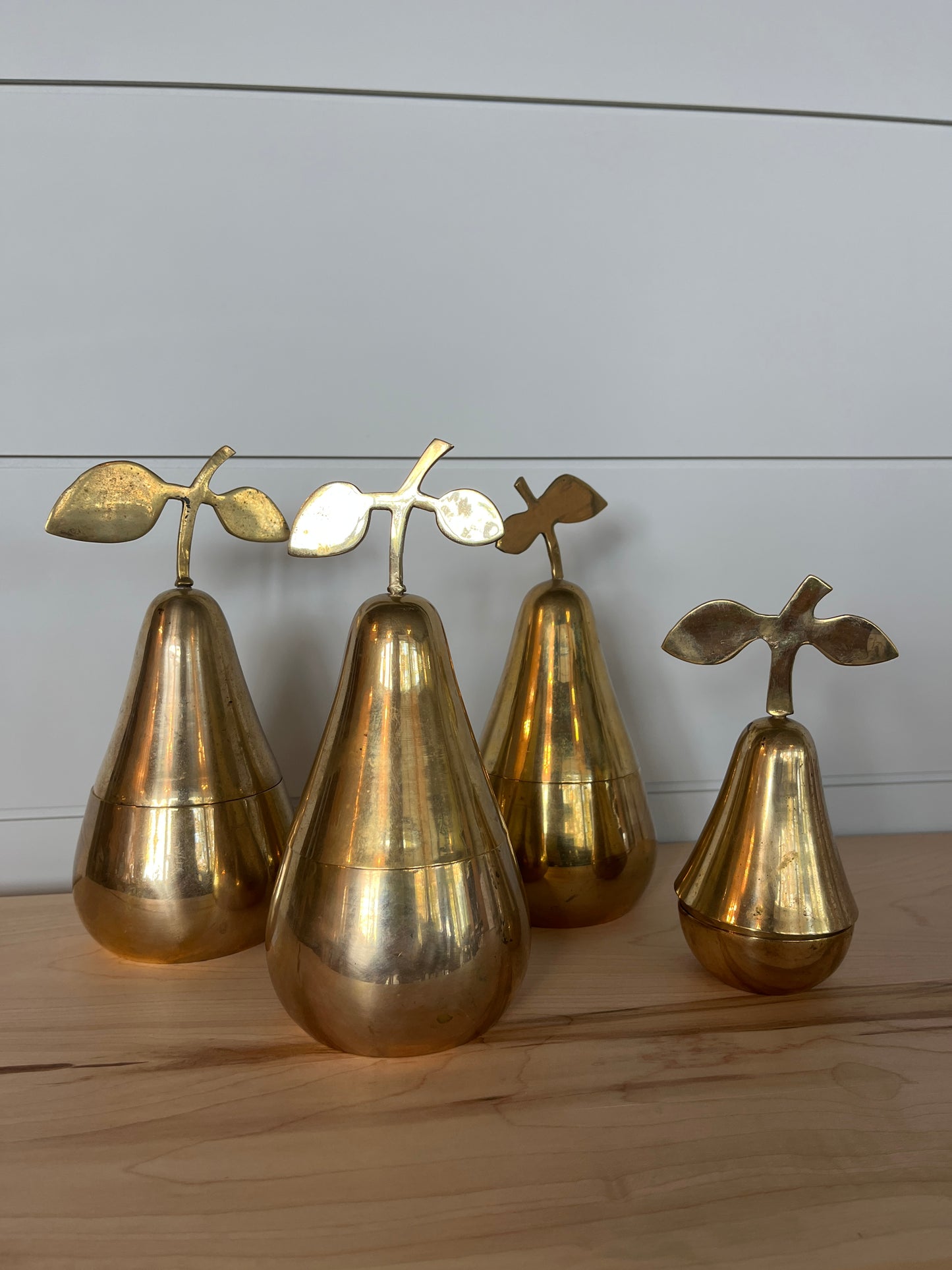 Vintage Brass Pear