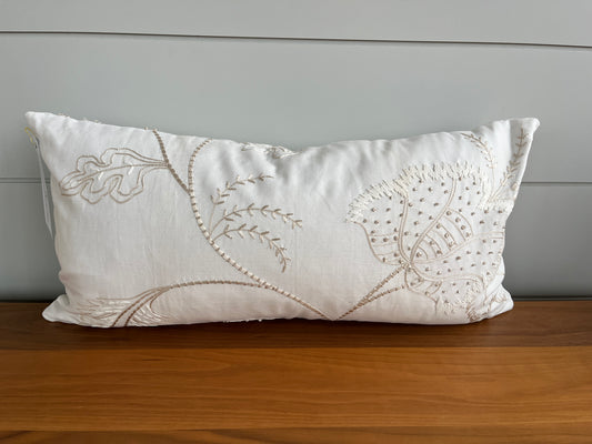 Lumbar Pillow | Embroidered Elegance