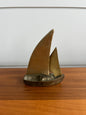 Vintage Brass Sailboat