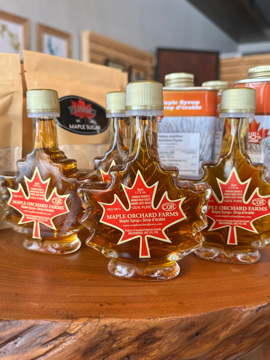 Maple Syrup | 50 ml Leaf-Shaped Glass Jar