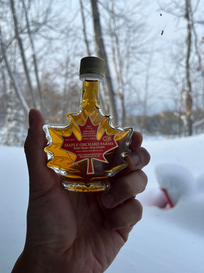 Maple Syrup | 50 ml Leaf-Shaped Glass Jar