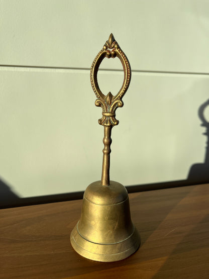 Vintage Brass Bell | Fleur-de-lis