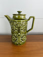 Vintage Green Ceramic Teapot