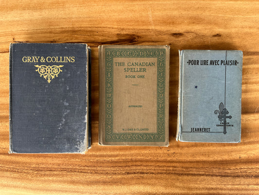 Vintage Book Bundle (1910s - 1940s) Set of 3 Antique Books