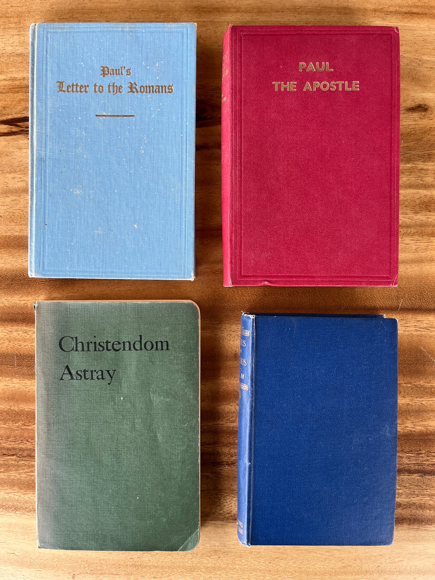 Vintage Book Bundle (1940s - 1950s) Set of 4 Antique Bible-themed Books