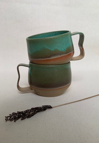 Ceramic Cottage Mug | Blue Lagoon