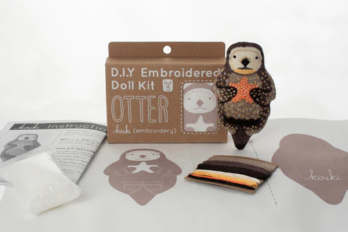 Otter | Embroidery Doll Kit (Level 3)