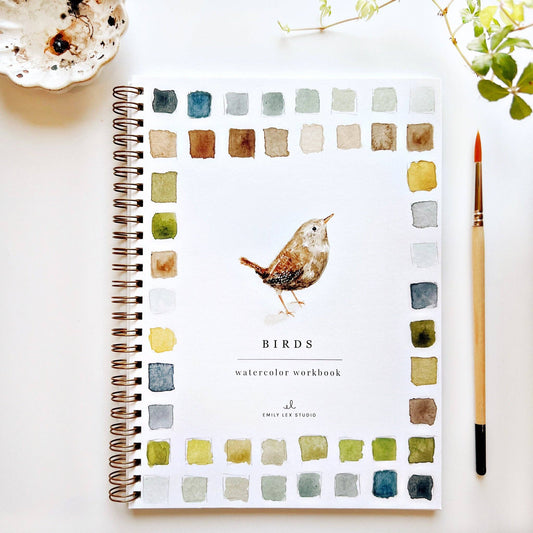 Cahier d'aquarelle sur les oiseaux