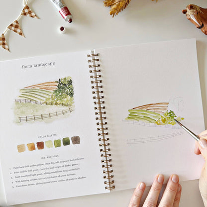 Farm Watercolour Workbook by Emily Lex