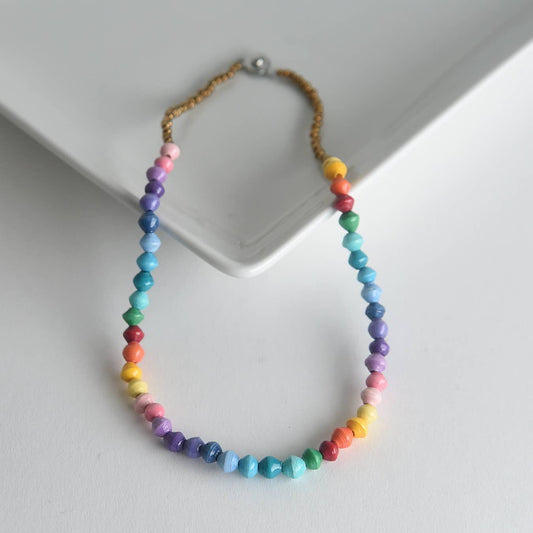 Rainbow "Hope" Necklace | Handmade Namakula Necklace