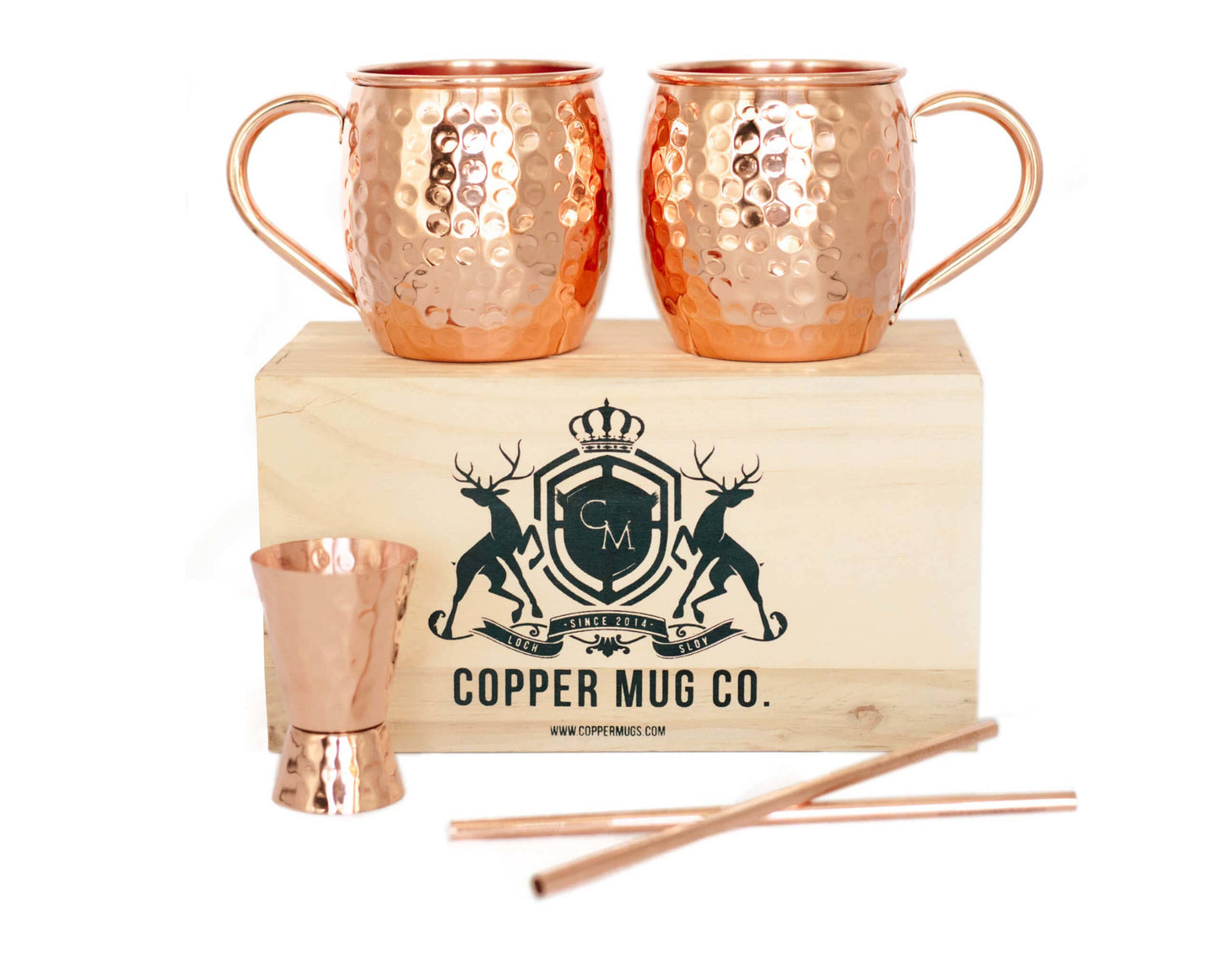 Copper Moscow Mule Mug | Barrel Hammered