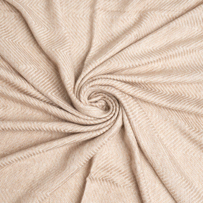 Luxury Cashmere Throw Blanket | Cottage Cream