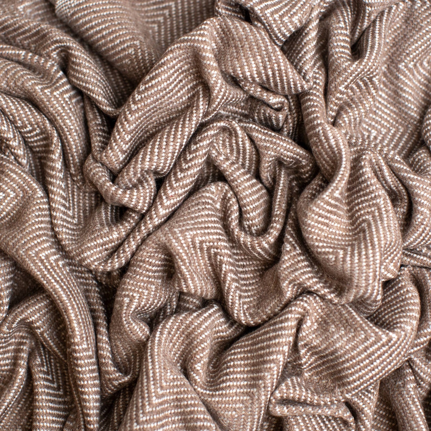 Luxury Cashmere Throw Blanket | Dual Tone Muskoka Mocha