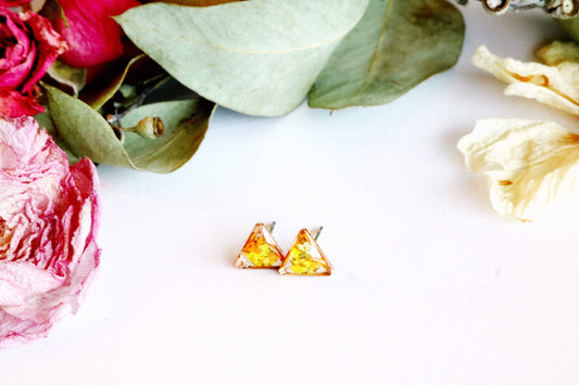 Clous d'oreilles triangulaires | Gold Girlie