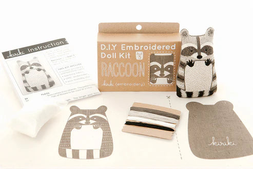 Raccoon | Embroidery Doll Kit (Level 3)