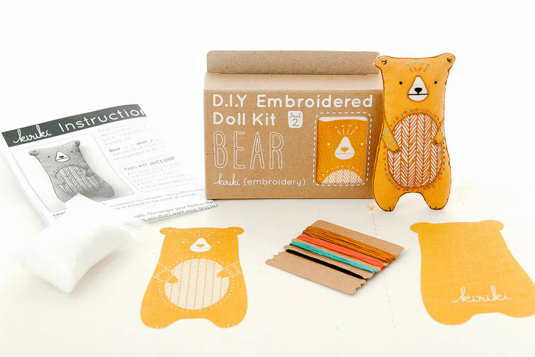 Bear | Embroidery Doll Kit (Level 2)