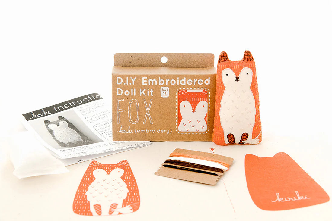 Fox | Embroidery Doll Kit (Level 2)