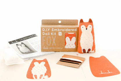 Fox | Embroidery Doll Kit (Level 2)