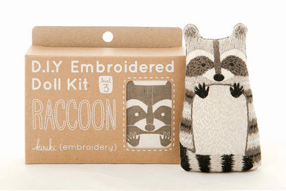 Raccoon | Embroidery Doll Kit (Level 3)