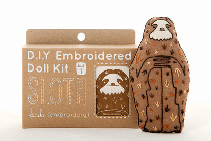 Sloth | Embroidery Doll Kit (Level 1)