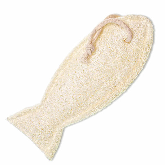 Fish-Shaped Natural Loofah Sponge